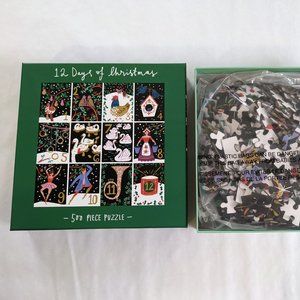 Galison 500 piece puzzle 12 days of Christmas